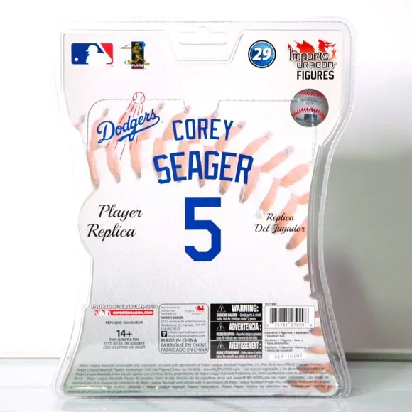 Corey Seager 6" Baseball Figurine by Imports Dragon Sealed **Like New** - Picture 2 of 6